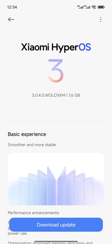 Aggiornamento stabile HyperOS 3 per Redmi Turbo 4 Pro. (Fonte immagine: utente Reddit u/h3lione)