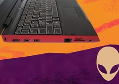 Il portatile Alienware ha ottenuto una valutazione dell&#039;84%. (Fonte: Notebookcheck/Alienware - modificato)