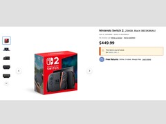 Inserzione di Nintendo Switch 2 sul sito web di Staples. (Fonte: Staples)