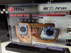 Il dissipatore di calore dell'MSI GT76 ha una maggiore superficie delle alette e ventole aggiuntive.