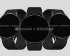 Samsung ha guardato a un sensore BIA per i suoi prossimi smartwatch di punta. (Fonte: OnLeaks)