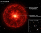 Il concetto di «stella buco nero»: un buco nero massiccio circondato da idrogeno denso.