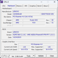 Scheda madre CPU-Z