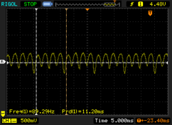 PWM flickering a 90 Hz costanti al 44% di luminosità e oltre.