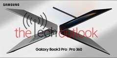 Samsung Galaxy Book 3 Pro e Galaxy Book 3 Pro 360. (Fonte: TheTechOutlook)