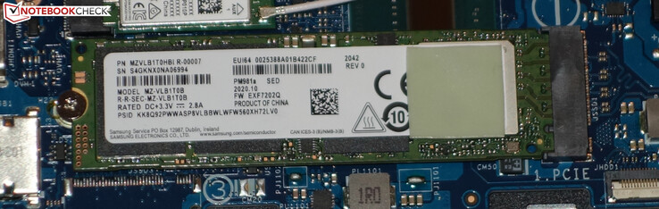 Un SSD NVMe è usato come unità di sistema.