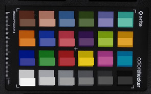 ColorChecker: I colori di riferimento si trovano nella metà inferiore di ogni quadrato.