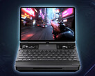 GPD registra ottimi risultati nei benchmark di gioco con Win Max 3. Nella foto: una vista frontale della console portatile da gioco.