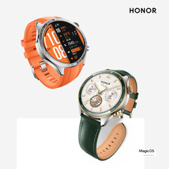 Honor pubblicizza il Watch 5 Pro in due colori. (Fonte immagine: Honor - modificato)