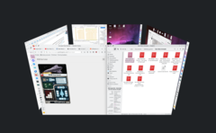 L&#039;effetto cubo nella panoramica del desktop ritorna con Plasma 6 (fonte: KDE)