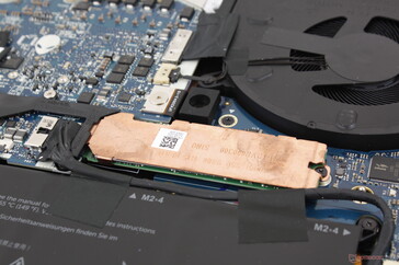 Dell include un dispersore di calore in rame su ogni SSD configurato