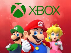 Mario e altri personaggi Nintendo sotto il logo Xbox (Fonte: Nintendo of America, Xbox gaming con modifiche)