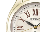 Il nuovo Seiko HEA006J presenta numeri romani sul quadrante.