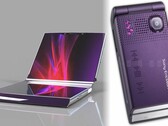 Un dispositivo compatto Sony Xperia pieghevole potrebbe riportare in auge elementi di design di telefoni come il Sony Ericsson W380. (Fonte: TechConfigurations/PhoneArena - modifica)