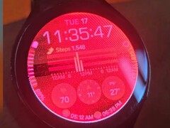 Galaxy Watch4: Questa non è la modalità notturna, ma piuttosto l'inizio della fine. (Fonte immagine: Reddit)