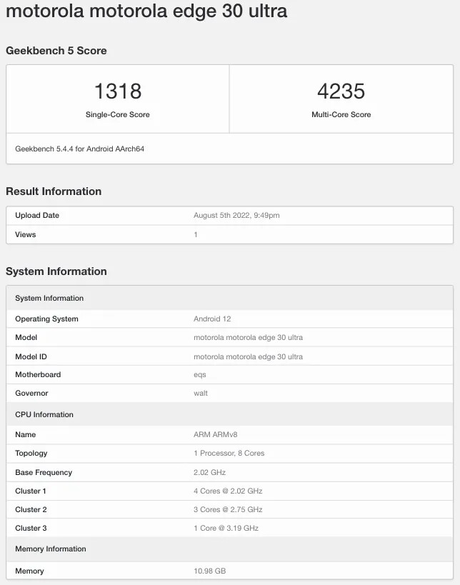 (Fonte: Geekbench via MySmartPrice)