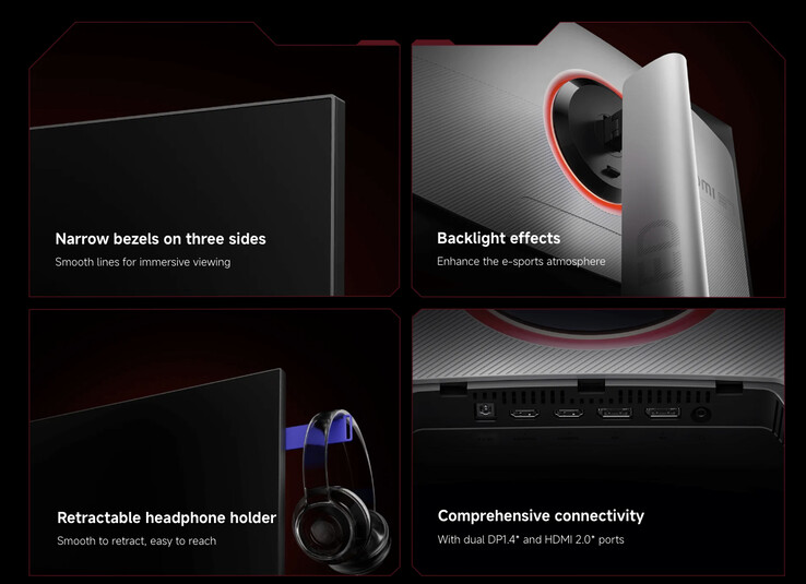 Il nuovo Mini LED Gaming Monitor G Pro 27Qi presenta anche un supporto ridisegnato. (Fonte: Xiaomi)