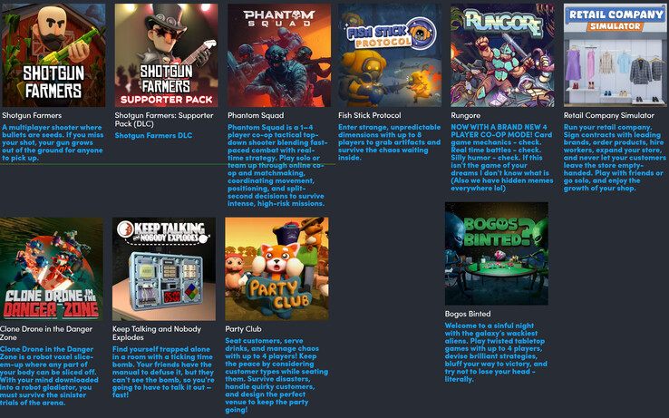 Tutti gli articoli inclusi nel bundle