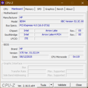 Scheda madre CPU-Z