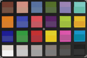 ColorChecker: il colore originale è mostrato nella metà inferiore di ogni campo.