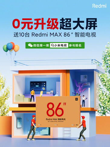Redmi Max 86" promo. (Fonte immagine: Xiaomi)