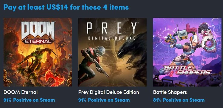 Il primo livello del bundle sparatutto Sci Fi contiene un totale di 4 articoli