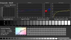 CalMAN: scala di grigi (calibrata)