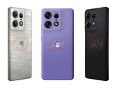 Si dice che Motorola abbia progettato l'Edge 50 Pro in tre colori di lancio. (Fonte immagine: Android Headlines)