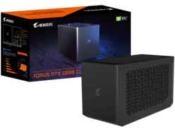 Recensione dell'Aorus Gaming Box GeForce RTX 2080 Ti. Unità di prova fornita da Gigabyte