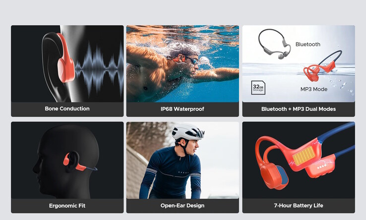 Queste cuffie possono riprodurre la musica memorizzata localmente (Fonte immagine: Doogee)