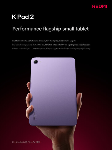 Configurazione del raffreddamento e altri dettagli condivisi da Xiaomi