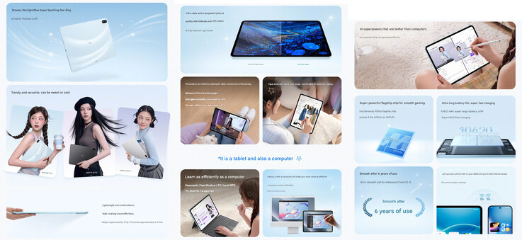 Specifiche principali dell'Oppo Pad 6 (traduzione automatica)