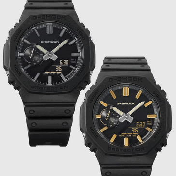 Il Casio G-Shock GA-2100LXB-1AJF e il GA-2100LXB-1A9JF (da sinistra a destra)