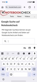 Gboard in modalità verticale