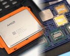 Sono stati mostrati un Threadripper a 64 core inedito e alcuni campioni ingegneristici di Ryzen 5000X3D. (Fonte: Gamers Nexus - modificato)