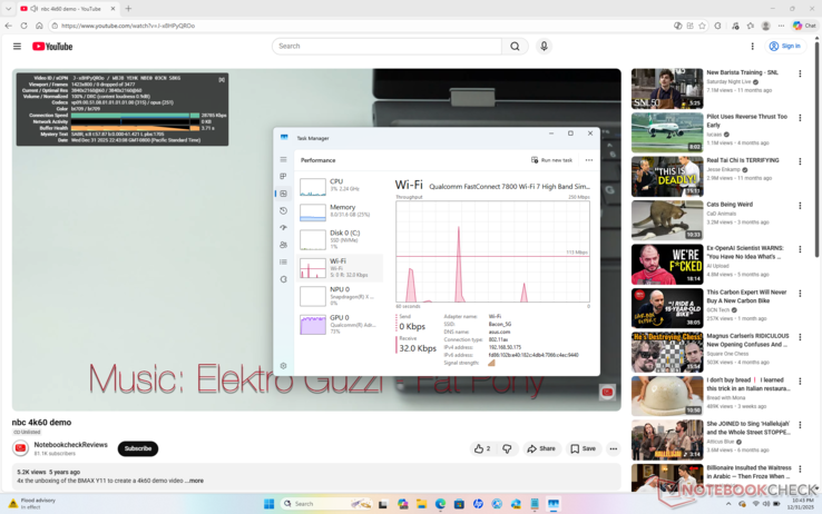 Riproduzione fluida di video 4K60 senza cadute di fotogrammi registrati