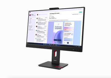 Vista frontale del nuovo monitor Lenovo ThinkVision T32UD.