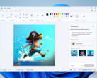 Nuova interfaccia utente di MS Paint con il pulsante Cocreator (fonte: Microsoft)