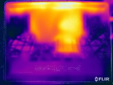 Test di sollecitazione delle temperature di superficie (in basso)