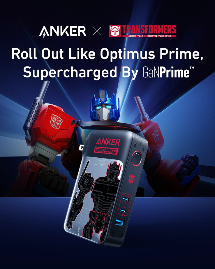 La banca di energia Anker x Transformers Special Edition 733 (GaNPrime PowerCore 65W) (fonte: Anker)