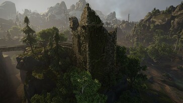 Un'immagine che mostra una rovina in Elex.