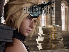 Il banner di Final Fantasy 7 Remake mostra Cloud e una pila di soldi (Fonte immagine: screenshot, Nintendo YouTube con modifiche)