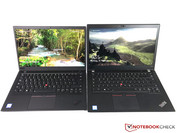 X1 Carbon (sinistra) vs. T480s (destra)