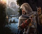 Come bonus aggiuntivo, la promozione di prova gratuita include una skin Eivor per tutti i giocatori, che permette di far assomigliare Basim al personaggio principale del precedente gioco Assassin's Creed Valhalla. (Fonte: PlayStation) 