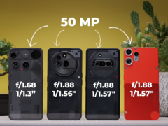 Le specifiche della fotocamera principale di Nothing Phone (3), Phone (3a), Phone (3a) Pro e CMF Phone 2 (Fonte immagine: Versus su YouTube; screenshot)