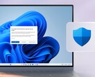 Un desktop di Windows 11 su cui è visualizzato un avviso di sicurezza relativo a Smart App Control accanto all'icona di Sicurezza di Windows.