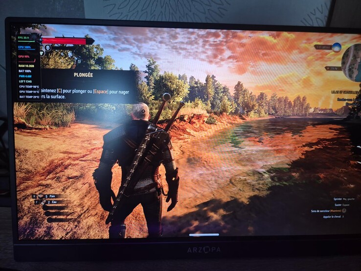The Witcher 3 in esecuzione sulla Z70 Ultra modificata