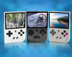 L'Anbernic RG35XX Plus è disponibile in due configurazioni di memoria e tre opzioni di colore. (Fonte: Anbernic)