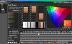ColorChecker prima della calibrazione (modalità AdobeRGB)
