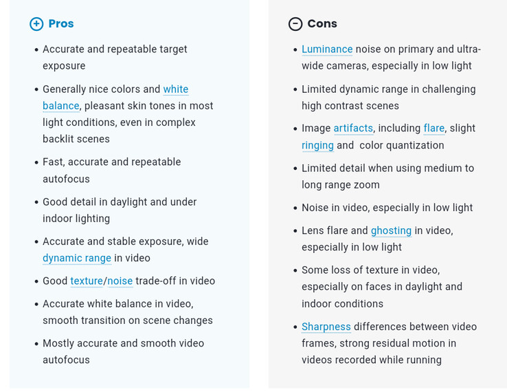 La nuova classifica delle fotocamere di DxOMark, la suddivisione dei punteggi dell'iPhone 13 e i principali risultati post-recensione. (Fonte: DxOMark)